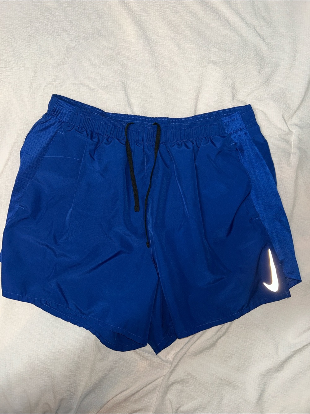 Nike Women’s Royal Blue Athletic Shorts with Reflective Swoosh